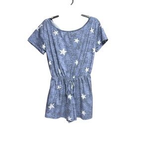 143 Story by Line Up size small  Blue and White Star Print Romper